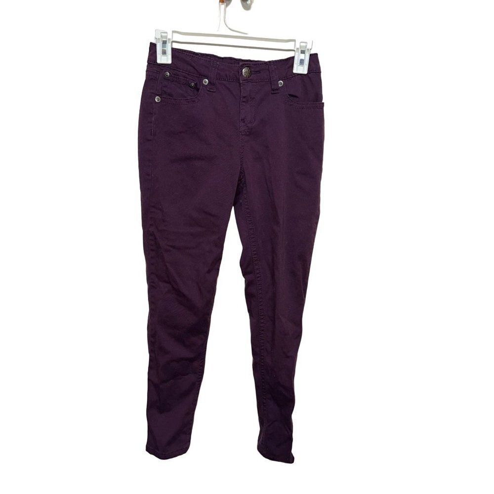 REQUEST Jeans Girl Purple Jeans Embellished Pockets Size 16 Purple skun
